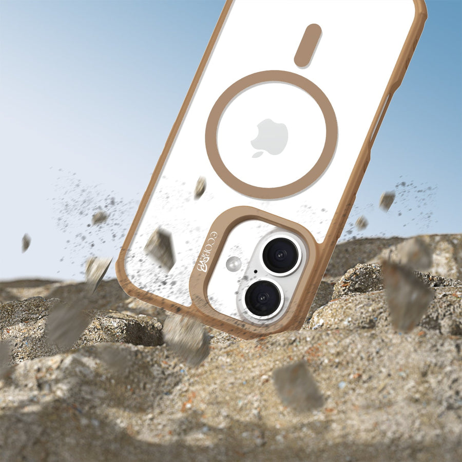 EcoBlvd Revive Collection Case for Apple iPhone 16 - Clay Brown (100% Compostable & Plant-Based)
