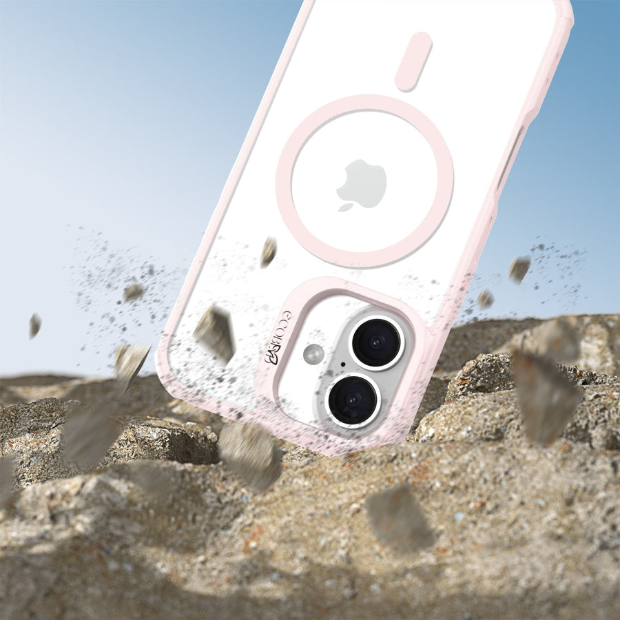 EcoBlvd Revive Collection Case for Apple iPhone 16 - Petal Pink (100% Compostable & Plant-Based)