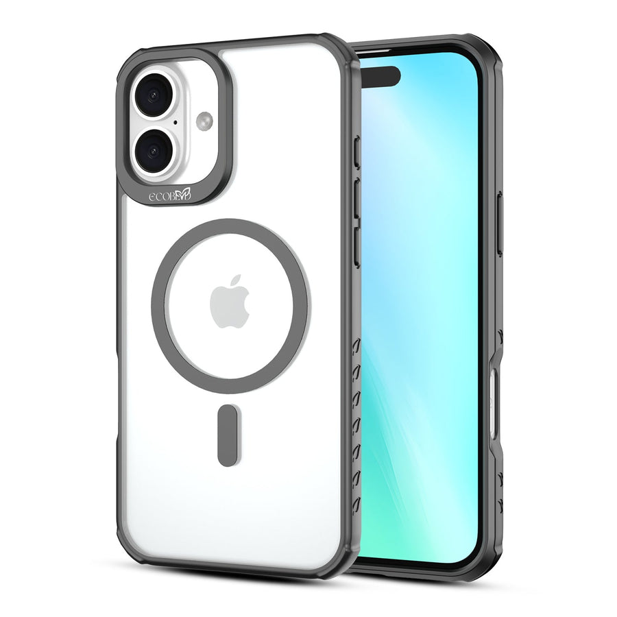 EcoBlvd Revive Collection Case for Apple iPhone 16 Plus - Midnight Black (100% Compostable & Plant-Based)