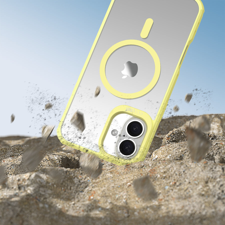 EcoBlvd Revive Collection Case for Apple iPhone 16 Plus - Buttercup Yellow (100% Compostable & Plant-Based) - ECO-REV-IP16M-YL-3.JPG
