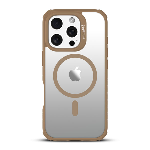 EcoBlvd Revive Collection Case for Apple iPhone 16 Pro - Clay Brown (100% Compostable & Plant-Based) - ECO-REV-IP16P-BR-1.JPG
