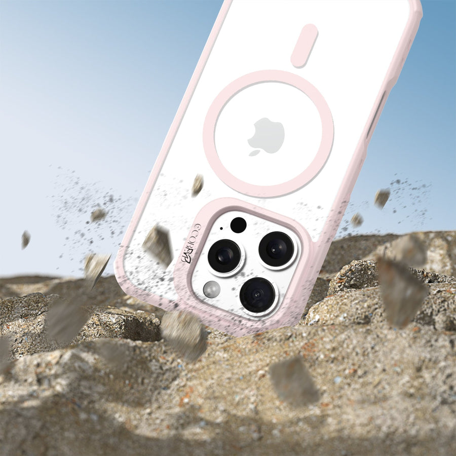 EcoBlvd Revive Collection Case for Apple iPhone 16 Pro - Petal Pink (100% Compostable & Plant-Based)