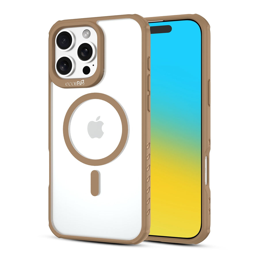 EcoBlvd Revive Collection Case for Apple iPhone 16 Pro Max - Clay Brown (100% Compostable & Plant-Based)