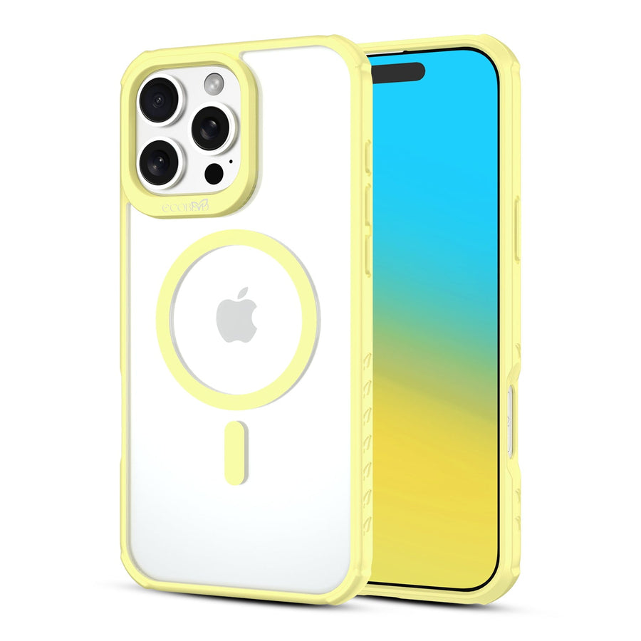 EcoBlvd Revive Collection Case for Apple iPhone 16 Pro Max - Buttercup Yellow (100% Compostable & Plant-Based)