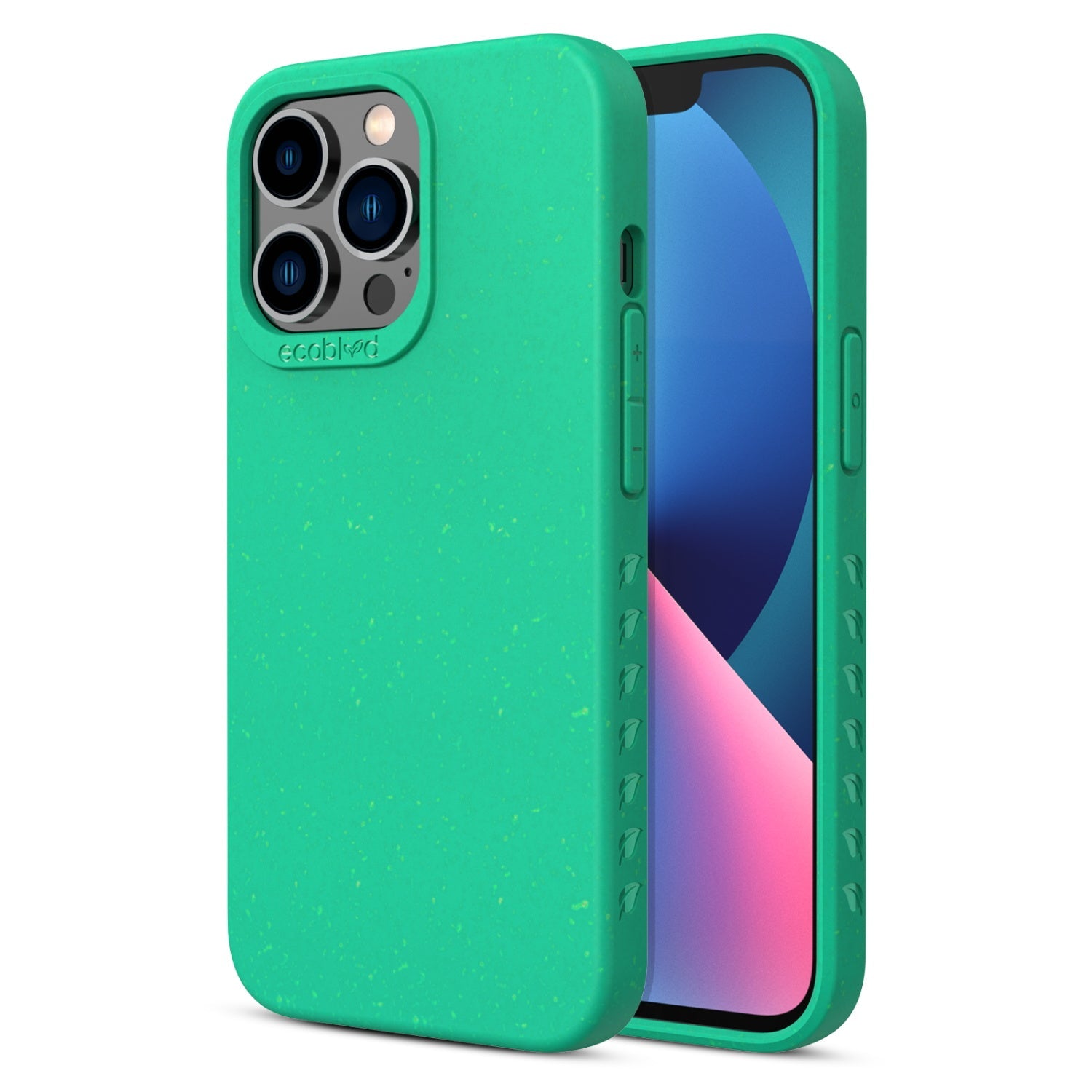 EcoBlvd Sequoia Collection Case for Apple iPhone 13 Pro (6.1) - Foliage Green (100% Compostable & Plant-Based)