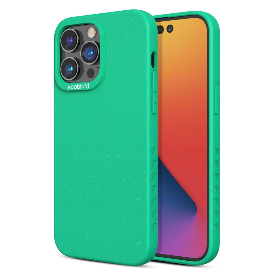 EcoBlvd Sequoia Collection Case for Apple iPhone 14 Pro Max (6.7) - Foliage Green (100% Compostable & Plant-Based)