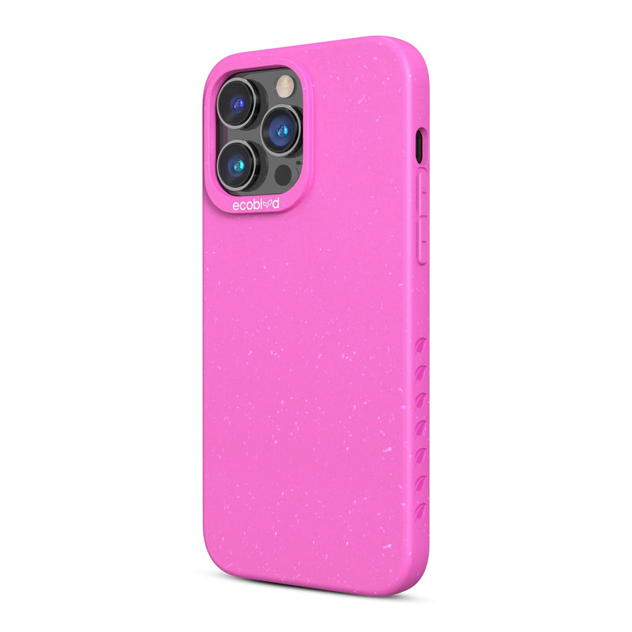 EcoBlvd Sequoia Collection Case for Apple iPhone 14 Pro Max (6.7) - Wildflower Pink (100% Compostable & Plant-Based) - ECO-SEQ-IP14PM-PK-4.jpg