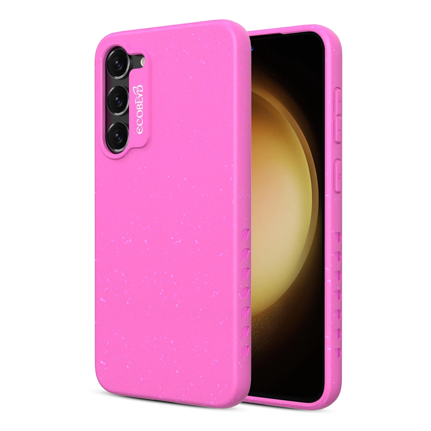 EcoBlvd Sequoia Collection Case for Samsung Galaxy S23 Plus - Wildflower Pink (100% Compostable & Plant-Based)