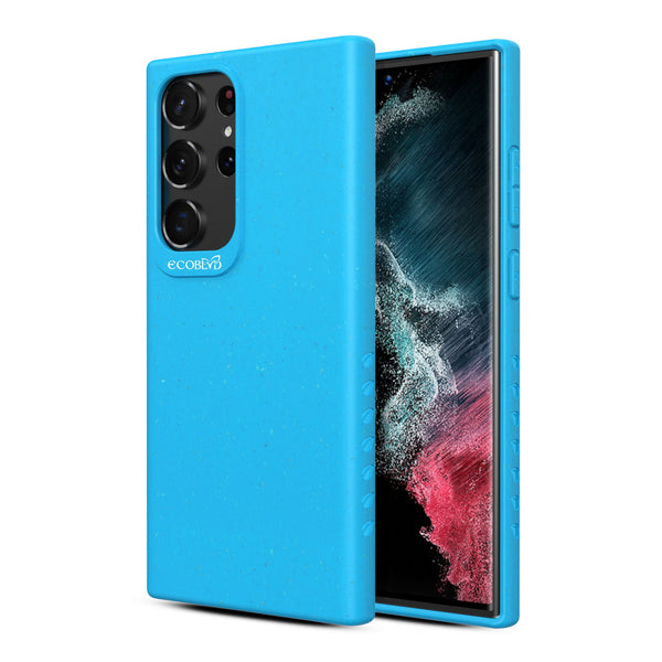 EcoBlvd Sequoia Collection Case for Samsung Galaxy S23 Ultra - Cascade Blue (100% Compostable & Plant-Based) - ECO-SEQ-SS23U-BL-1.jpg
