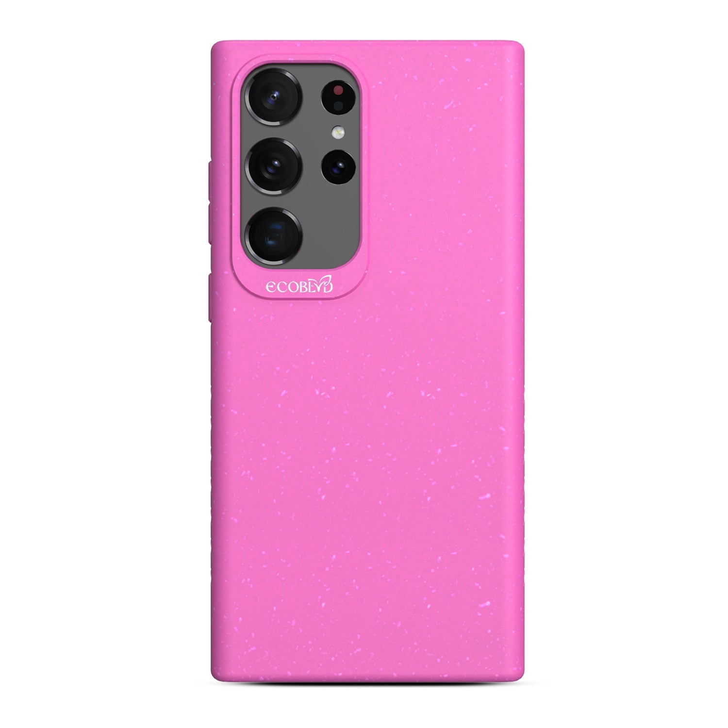 EcoBlvd Sequoia Collection Case for Samsung Galaxy S23 Ultra - Wildflower Pink (100% Compostable & Plant-Based)