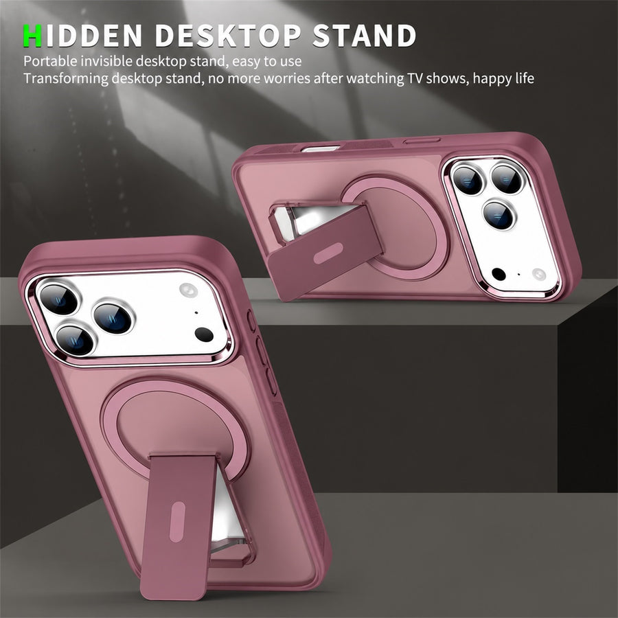 EDGE HaloStand MagSafe Case for Apple iPhone 18 Pro / 17 Pro - Cherry Red - EDHLST18P-CH-5.JPG