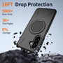 EDGE Mag Carbon Case with Magnetic Kickstand Ring for Samsung Galaxy A27 5G - Black - EDMGCBNA27-BK-2.jpg
