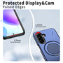 EDGE Mag Carbon Case with Magnetic Kickstand Ring for Samsung Galaxy A27 5G - Blue - EDMGCBNA27-BL-3.jpg