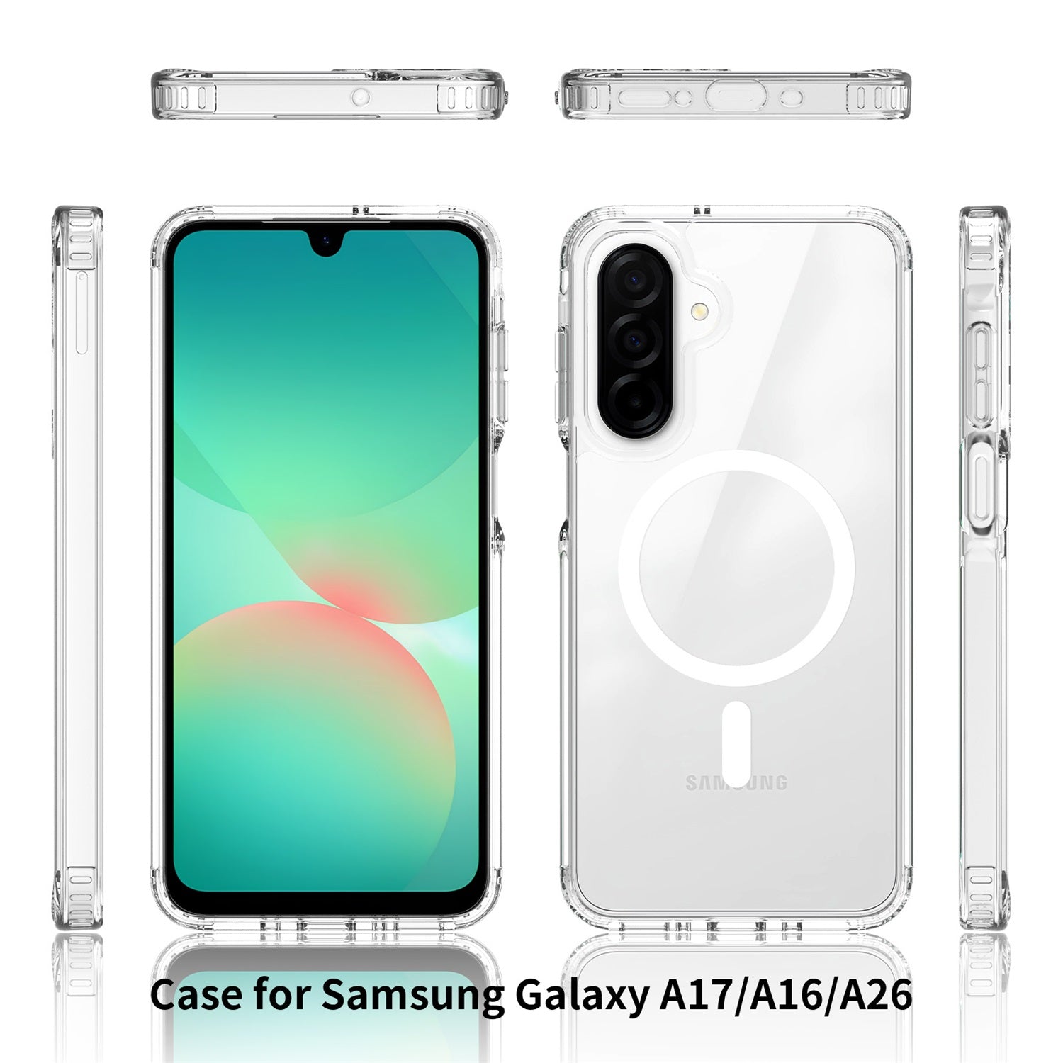EDGE Mag Clear Case for Samsung Galaxy A17 5G / Galaxy A16 5G - Clear - EDMGCLA17-CL-2.jpg