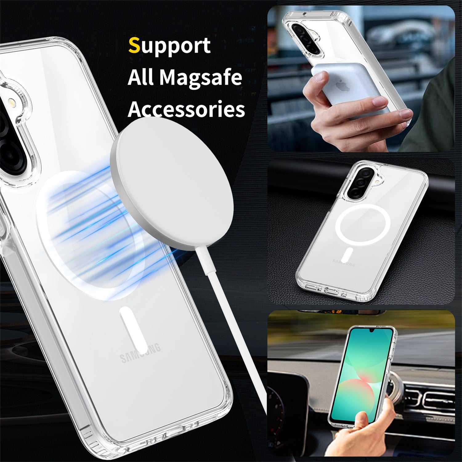 EDGE Mag Clear Case for Samsung Galaxy A17 5G / Galaxy A16 5G - Clear - EDMGCLA17-CL-4.jpg
