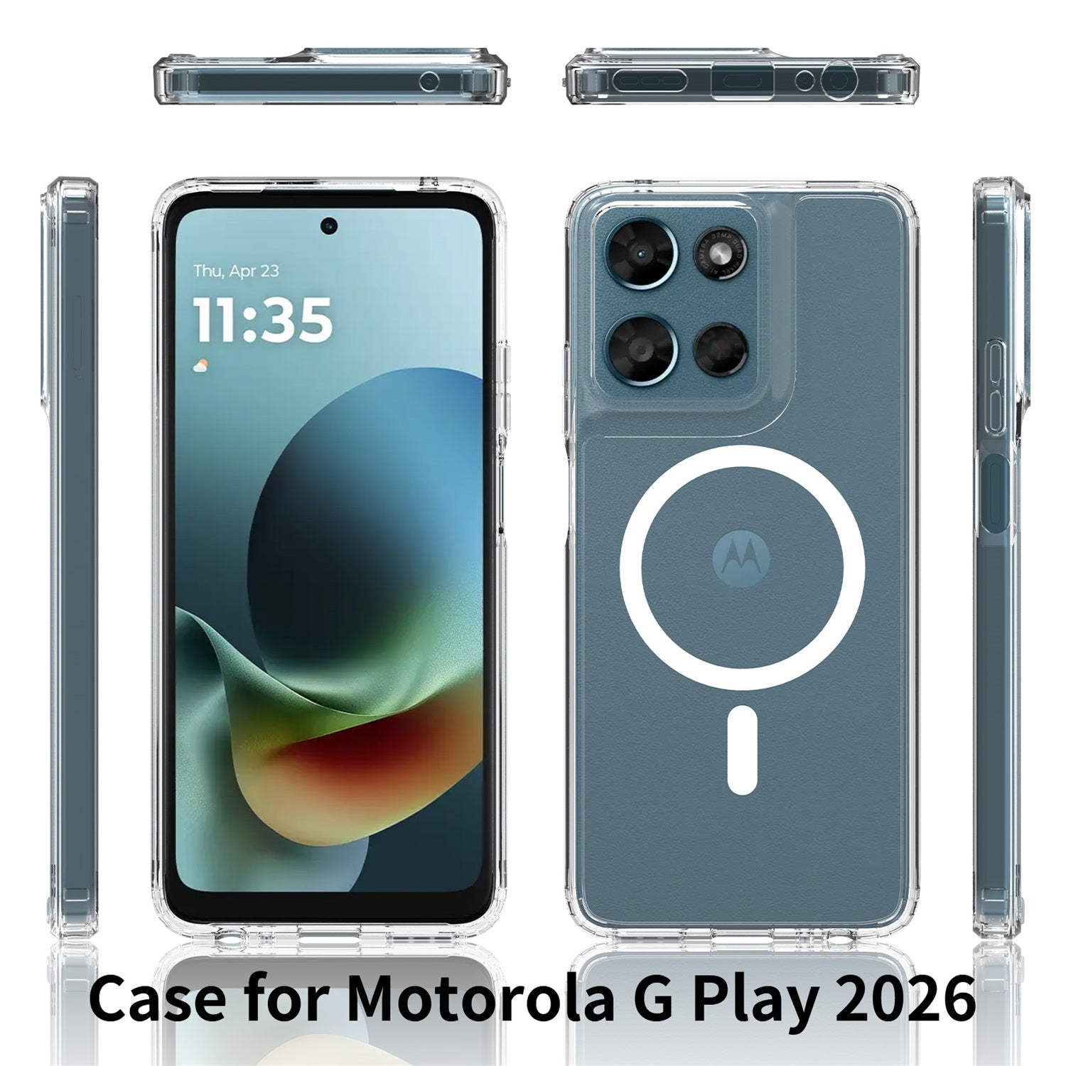 EDGE Mag Clear Case for Motorola Moto G Play (2026)/Moto G 5G (2026) / Moto G 5G (2025) - Clear - EDMGCLG5G26-CL-2.jpg