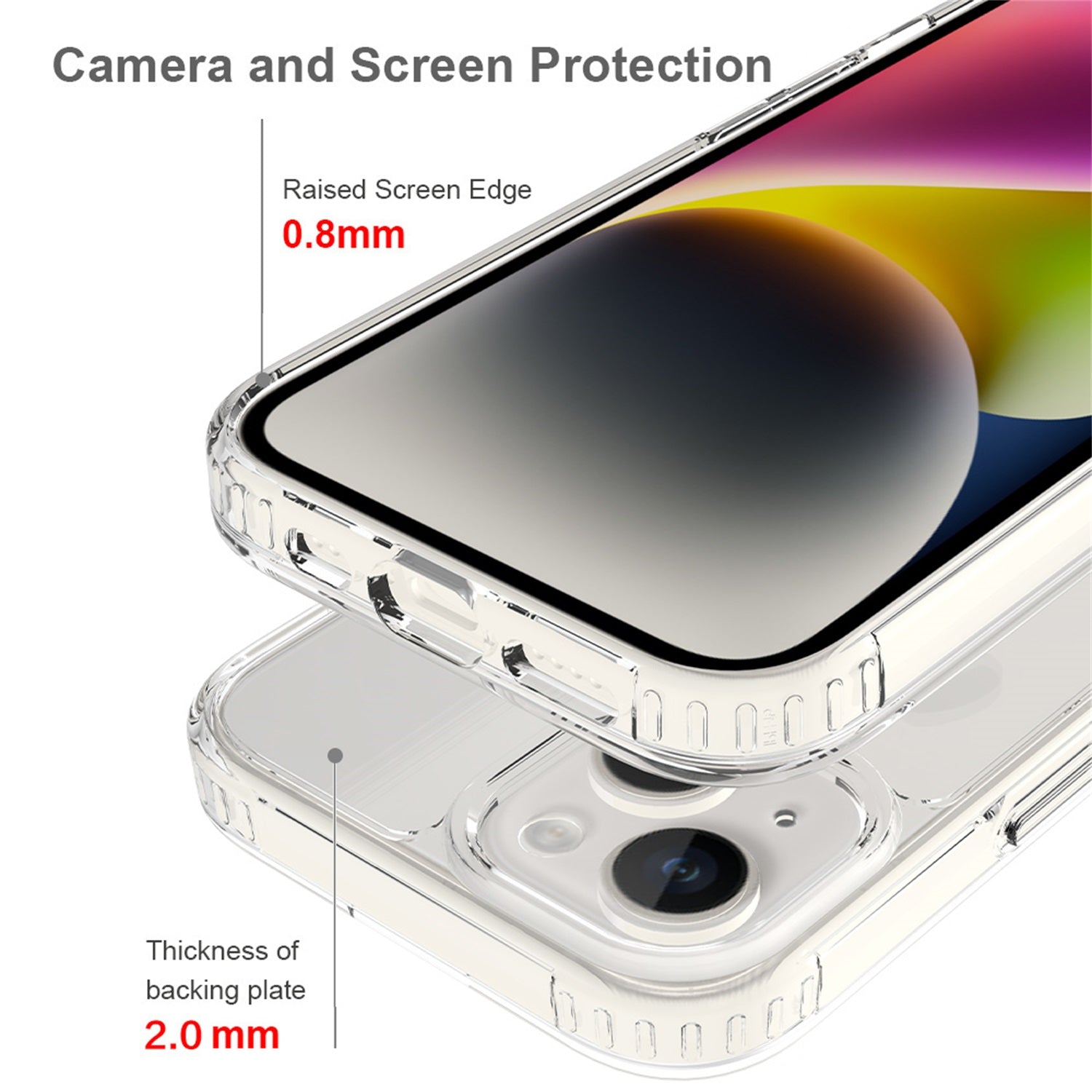EDGE Mag Clear Case for Apple iPhone 17e / 16e / 15 / 14 / 13 - Clear - EDMGCLIPH15-CL-5.jpg