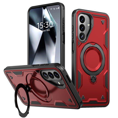 EDGE Mag Duo Case with Magnetic Kickstand Ring for Samsung Galaxy A27 5G - Red - EDMGDUOA27-RD.jpg