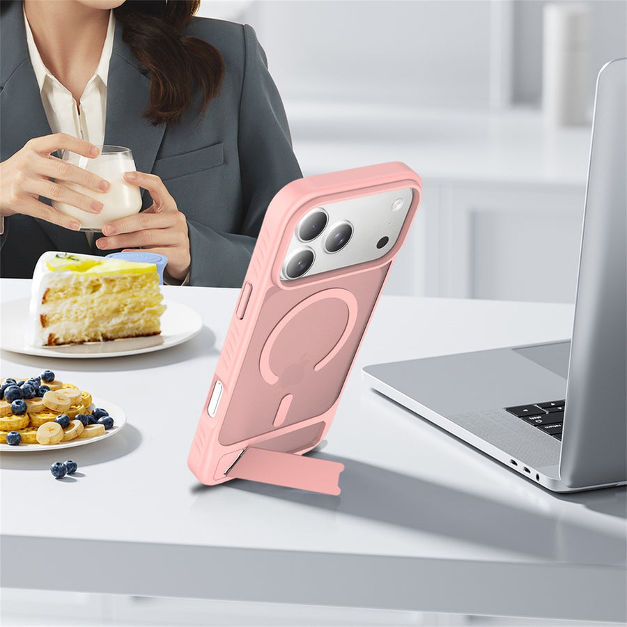 EDGE Mag Pro Case with Kickstand for Apple iPhone 18 Pro Max / 17 Pro Max - Light Pink - EDMGPR18PM-LP-6.jpg