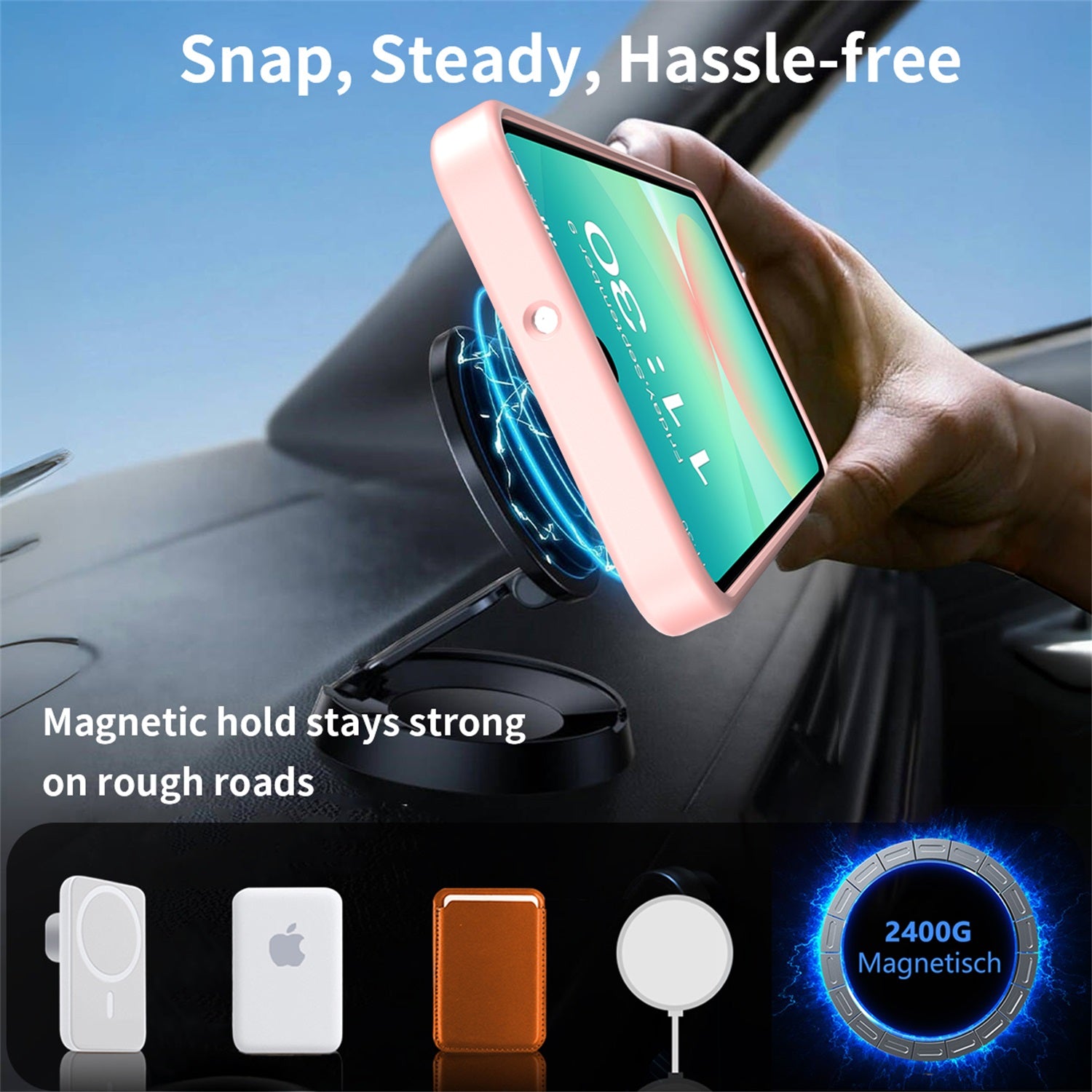 EDGE Mag Pro Case with Kickstand for Samsung Galaxy A17 5G / Galaxy A16 5G - Light Pink - EDMGPRA17-LP-5.jpg