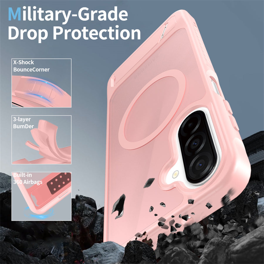 EDGE Mag Pro Case with Kickstand for Samsung Galaxy A17 5G / Galaxy A16 5G - Light Pink - EDMGPRA17-LP-8.jpg