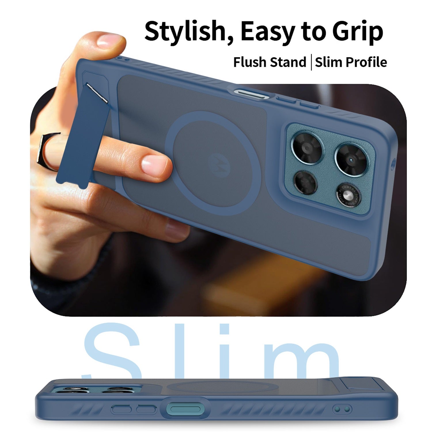 EDGE Mag Pro Case with Kickstand for Motorola Moto G Play (2026)/Moto G 5G (2026) / Moto G 5G (2025) - Blue - EDMGPRG5G26-BL-3.jpg