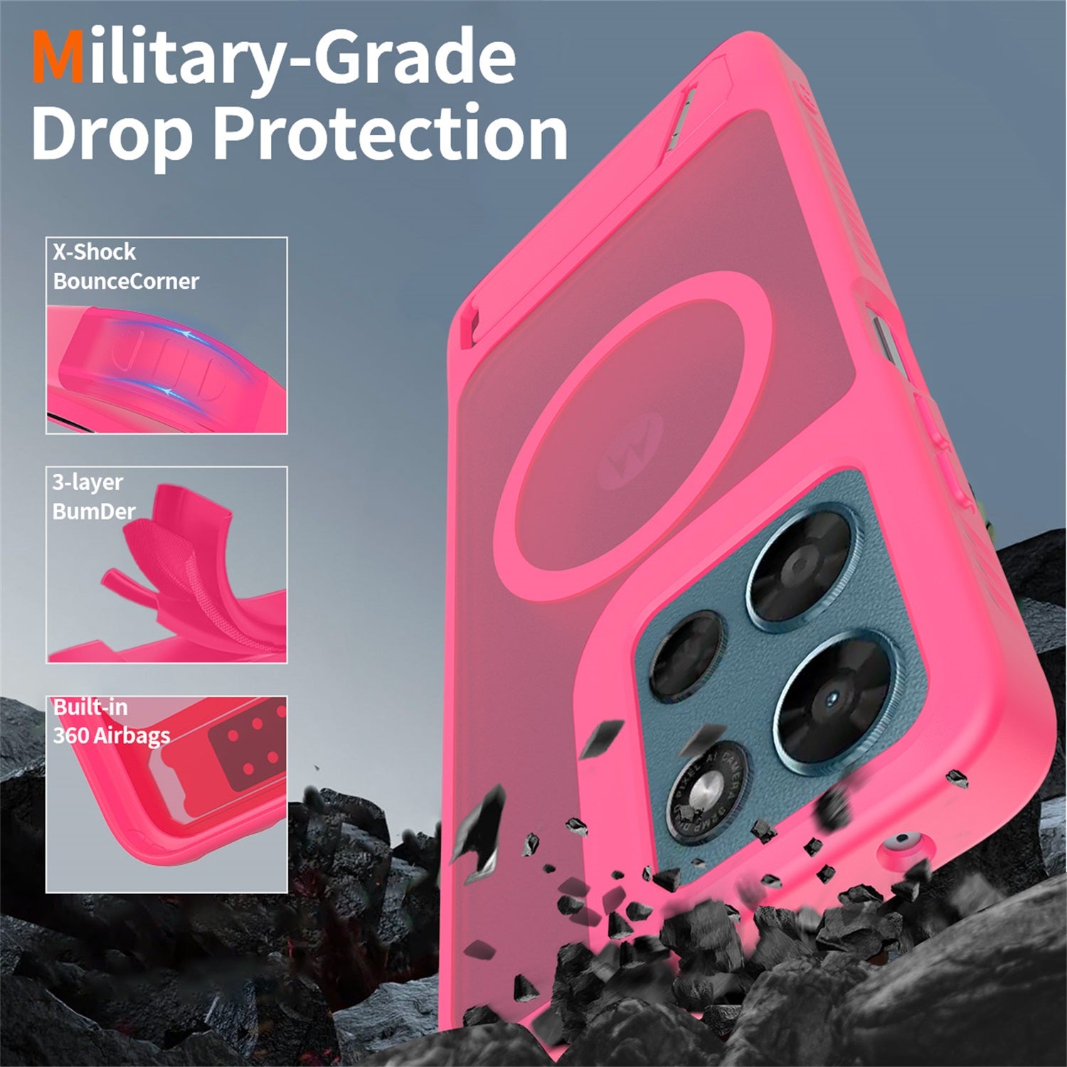 EDGE Mag Pro Case with Kickstand for Motorola Moto G Play (2026)/Moto G 5G (2026) / Moto G 5G (2025) - Hot Pink - EDMGPRG5G26-HP-2.jpg