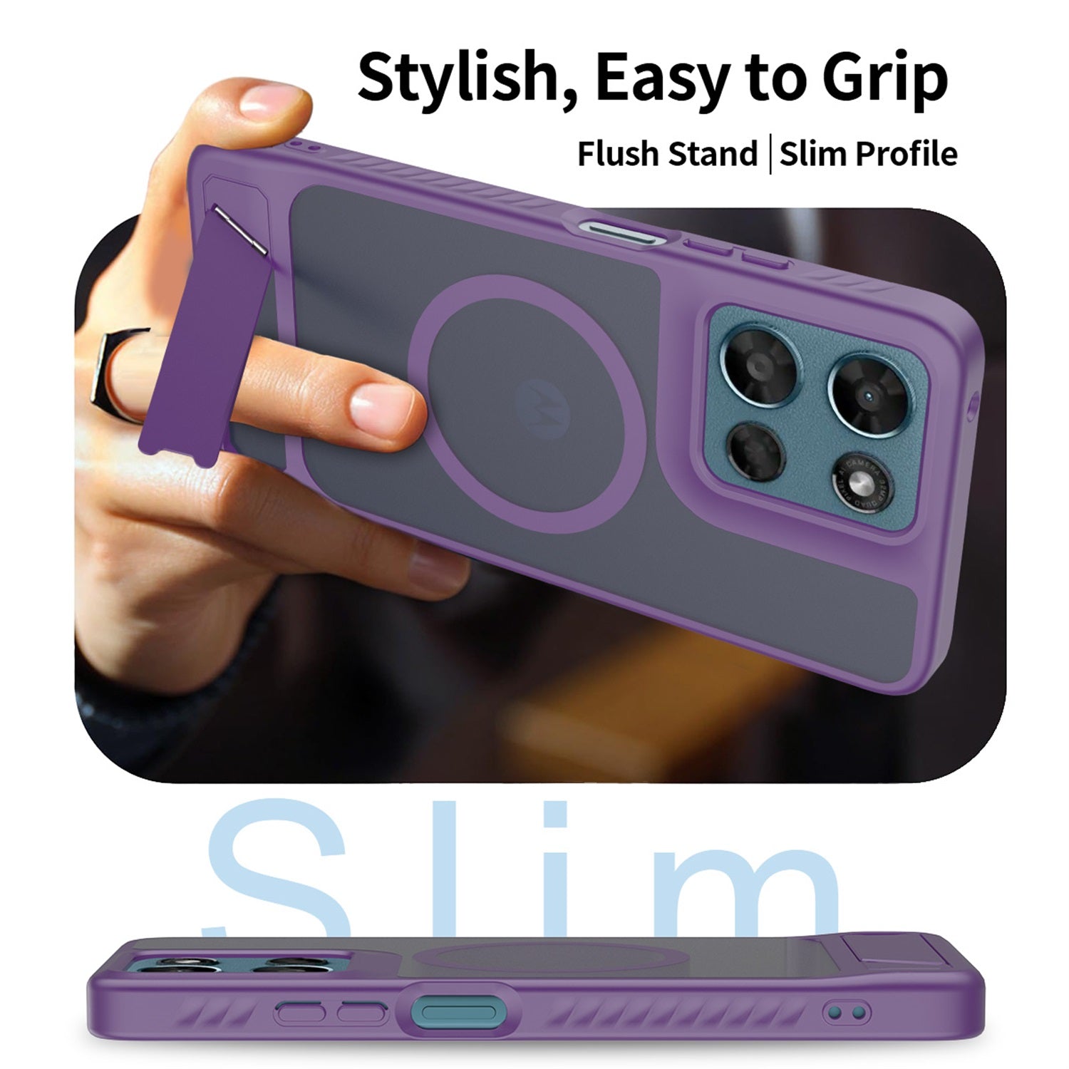 EDGE Mag Pro Case with Kickstand for Motorola Moto G Play (2026)/Moto G 5G (2026) / Moto G 5G (2025) - Purple - EDMGPRG5G26-PR-3.jpg