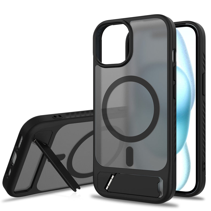 EDGE Mag Pro Case with Kickstand for Apple iPhone 17e / 16e / 15 / 14 / 13 - Black