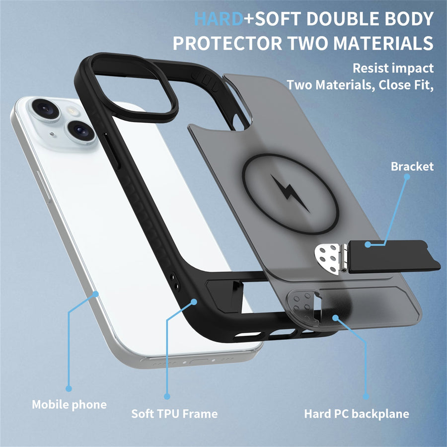 EDGE Mag Pro Case with Kickstand for Apple iPhone 17e / 16e / 15 / 14 / 13 - Black - EDMGPRIPH15-BK-12.jpg