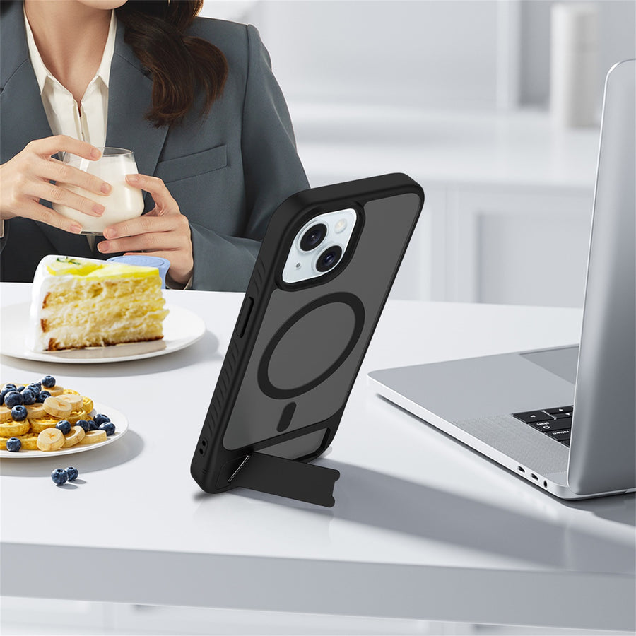 EDGE Mag Pro Case with Kickstand for Apple iPhone 17e / 16e / 15 / 14 / 13 - Black - EDMGPRIPH15-BK-13.jpg