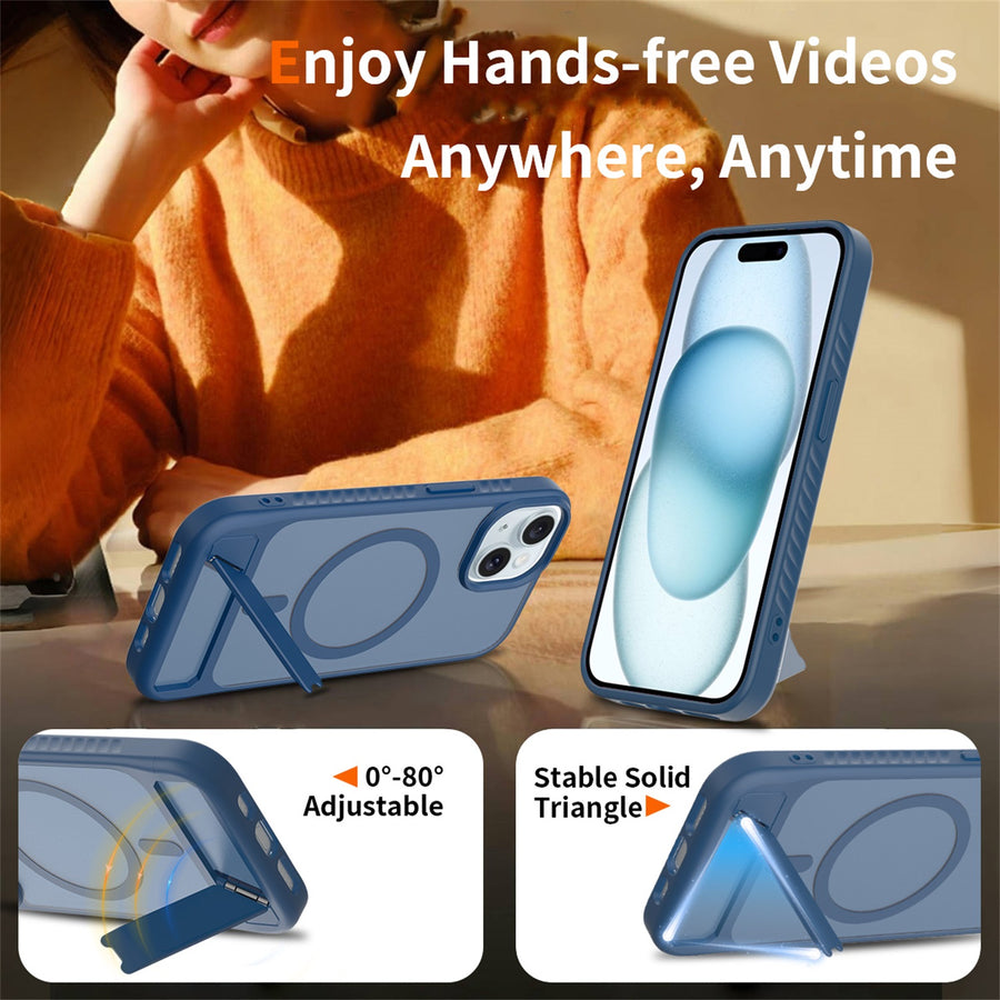 EDGE Mag Pro Case with Kickstand for Apple iPhone 17e / 16e / 15 / 14 / 13 - Blue - EDMGPRIPH15-BL-6.jpg