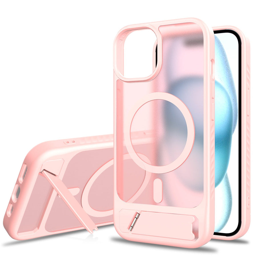 EDGE Mag Pro Case with Kickstand for Apple iPhone 17e / 16e / 15 / 14 / 13 - Light Pink