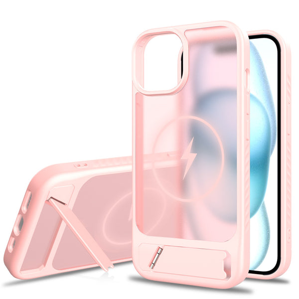 EDGE Mag Pro Case with Kickstand for Apple iPhone 17e / 16e / 15 / 14 / 13 - Light Pink - EDMGPRIPH15-LP-2.jpg