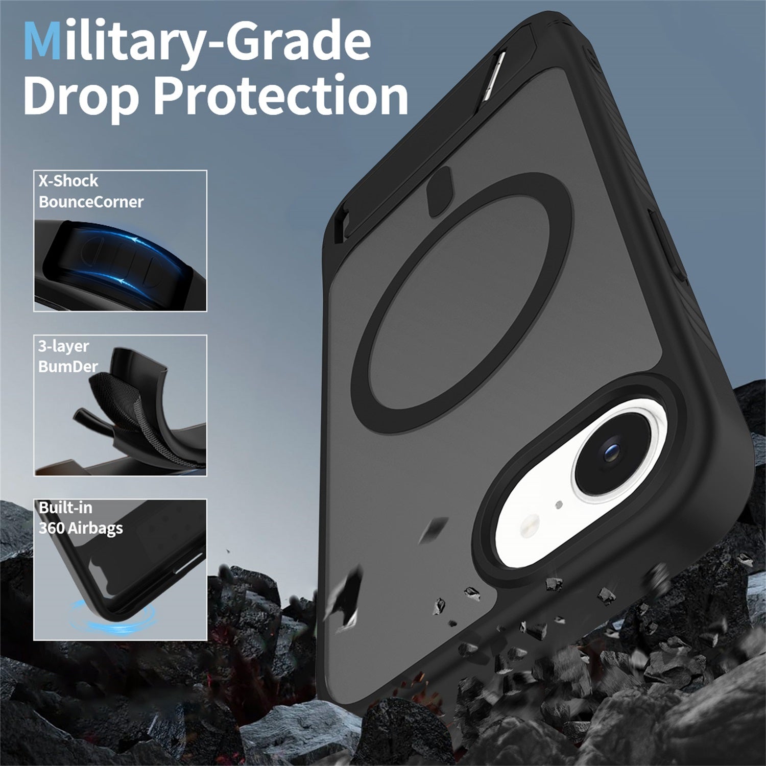 EDGE Mag Pro Case with Kickstand for Apple iPhone 17e / 16e - Black - EDMGPRIPH16E-BK-4.jpg