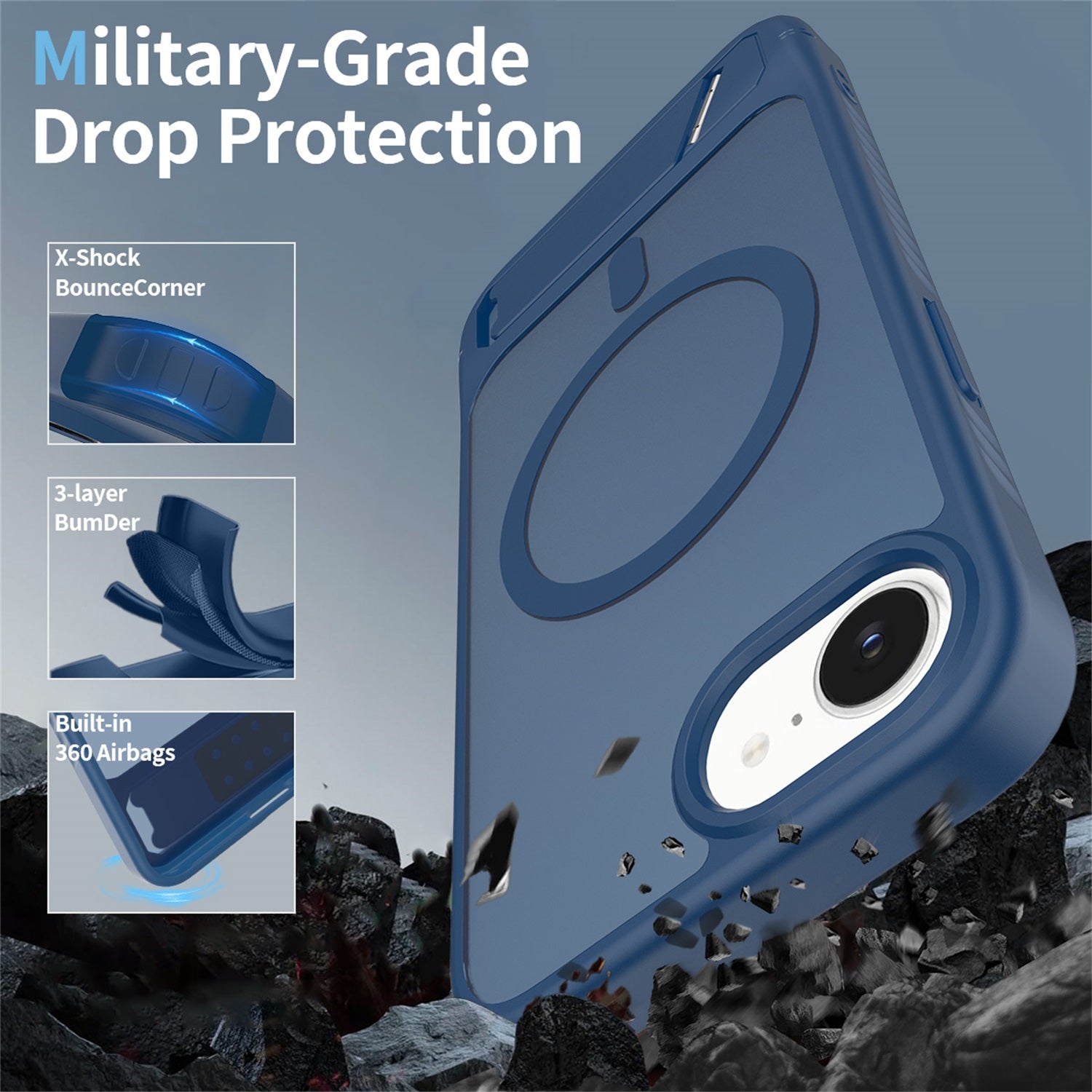 EDGE Mag Pro Case with Kickstand for Apple iPhone 17e / 16e - Blue - EDMGPRIPH16E-BL-4.jpg