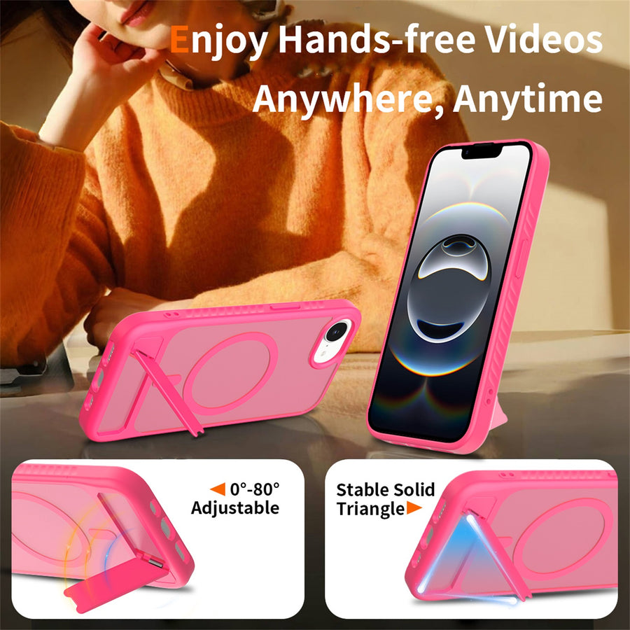 EDGE Mag Pro Case with Kickstand for Apple iPhone 17e / 16e - Hot Pink - EDMGPRIPH16E-HP-6.jpg