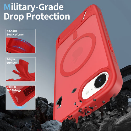EDGE Mag Pro Case with Kickstand for Apple iPhone 17e / 16e - Red - EDMGPRIPH16E-RD-2.jpg