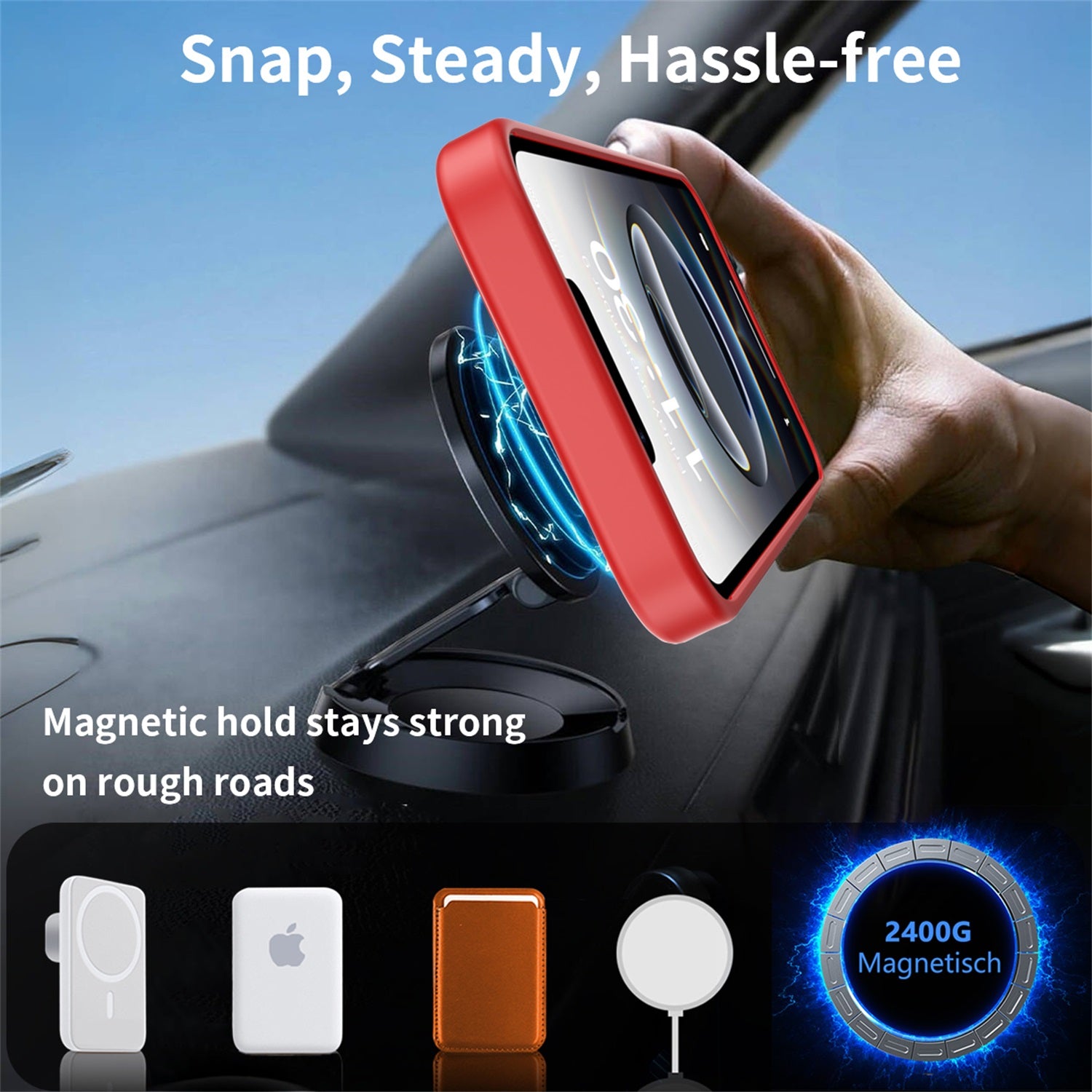 EDGE Mag Pro Case with Kickstand for Apple iPhone 17e / 16e - Red - EDMGPRIPH16E-RD-5.jpg