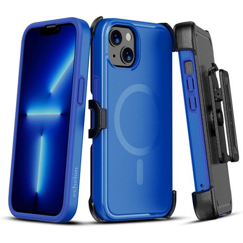 echelon Fuse Series MagSafe Case with Holster for Apple iPhone 17e / 16e / 14 / 13 - Blue - EIP13CSD5MS304-2.jpg