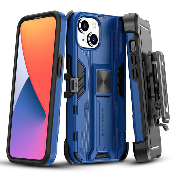 echelon Reflex Series Case with Holster for Apple iPhone 17e / 16e / 14 / 13 - Reflex Blue - EIP13CSRSKS303-2.jpg