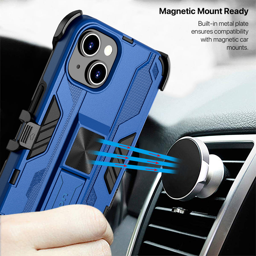 echelon Reflex Series Case with Holster for Apple iPhone 17e / 16e / 14 / 13 - Reflex Blue - EIP13CSRSKS303-7.jpg