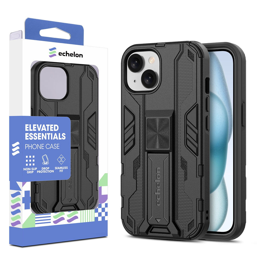 echelon Reflex Series Case w Kickstand for Apple iPhone 15 - Black