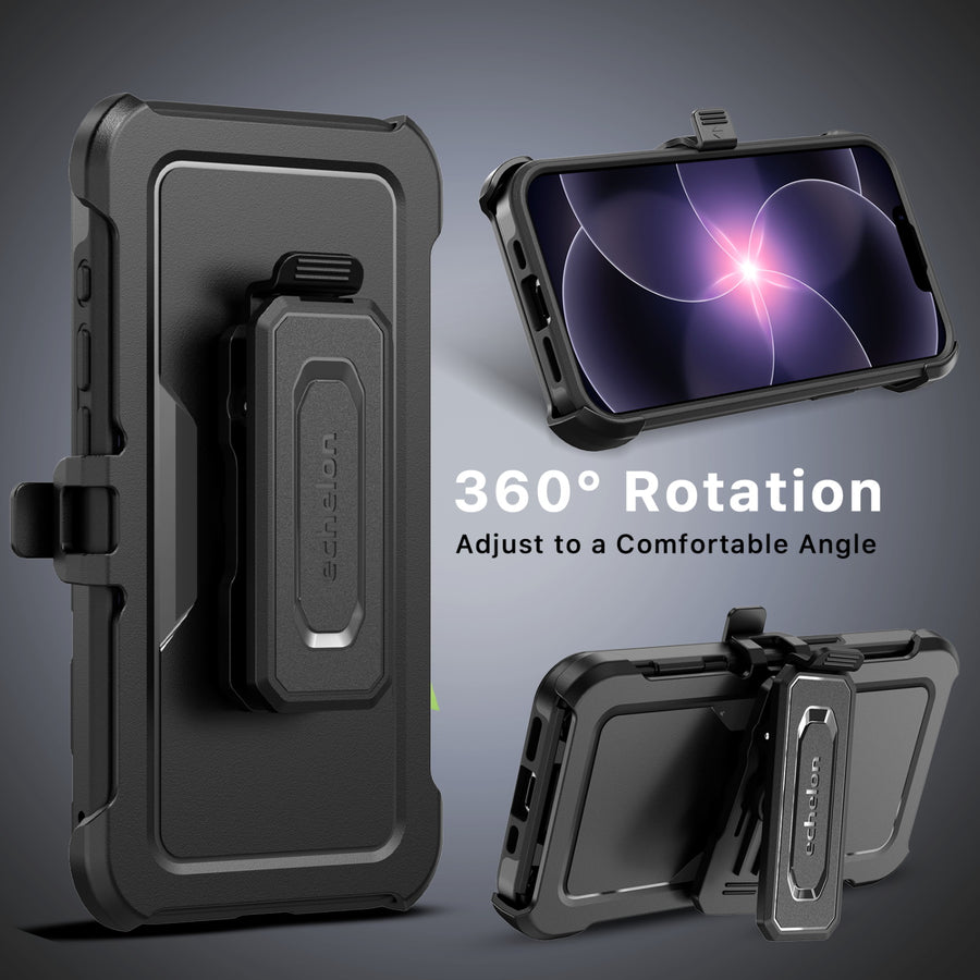 echelon Reflex Series Case with Holster for Apple iPhone 17e / 16e - Black - EIP17ECSRSKS301-7.jpg