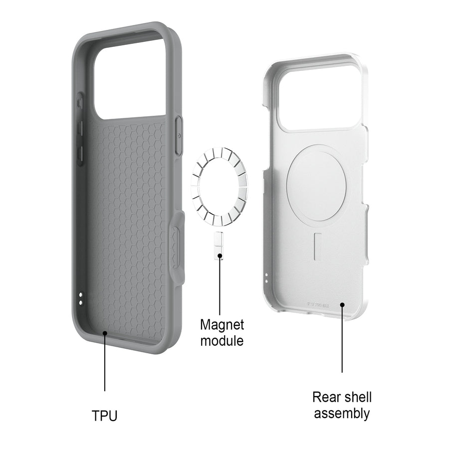 echelon Fuse Series w/ MagSafe Case for Apple iPhone 17 Pro Max - White - EIP17PMCSD5MS108-7.jpg