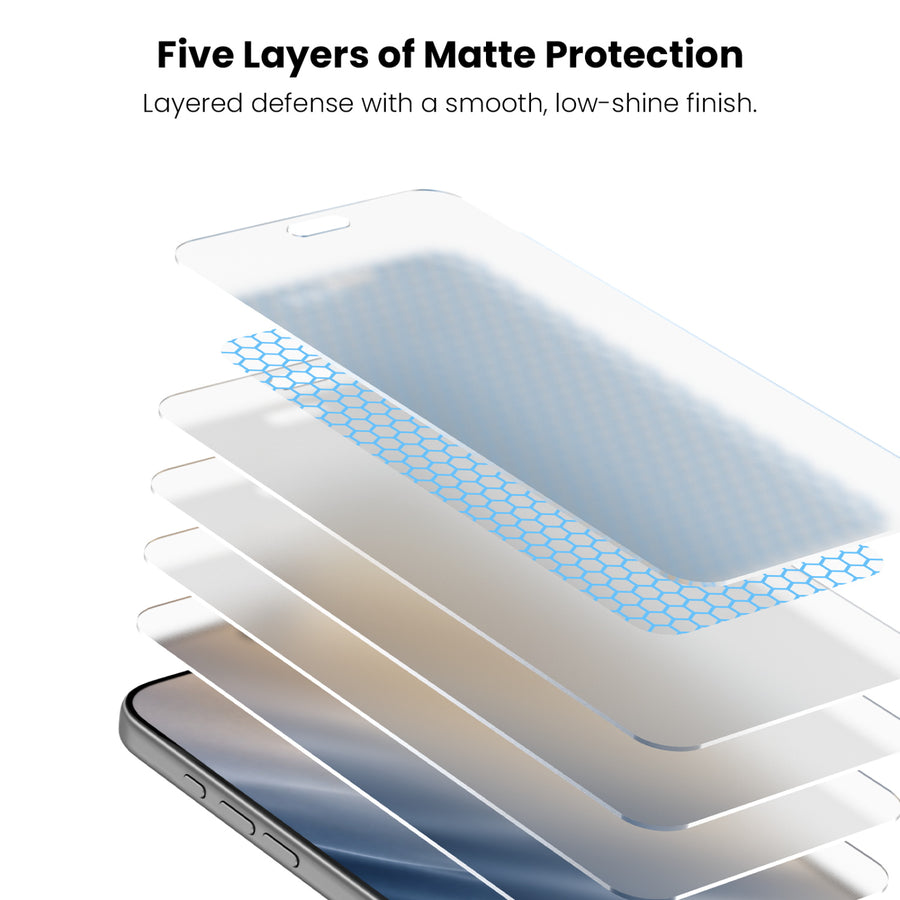 echelon Matte Anti-Glare Tempered Glass Screen Protector  for Apple iPhone 18 Pro - Clear - EIP18PSC87-10.JPG