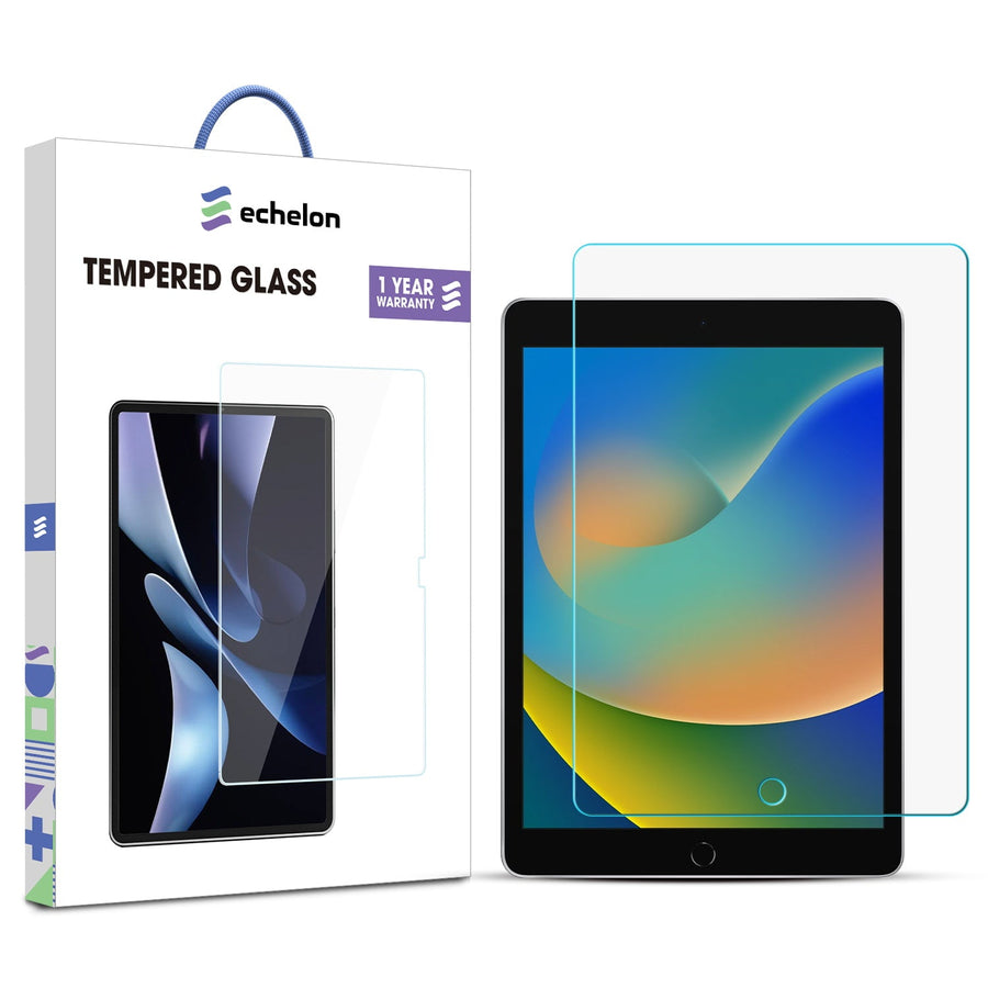 echelon Tempered Glass Screen Protector (2.5D) for iPad 10.2 (2019) / iPad 10.2 (2020) / iPad 10.2 (2021)- Clear