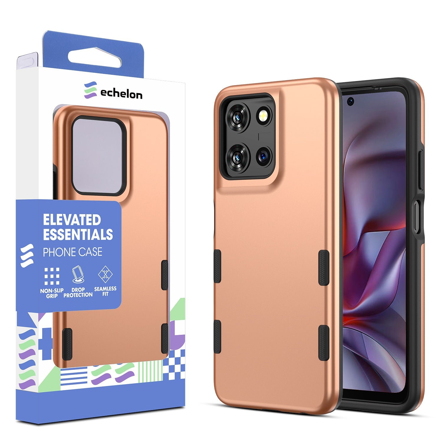 echelon Bravo Series Case for Motorola Moto G 5G (2025) - Rose Gold
