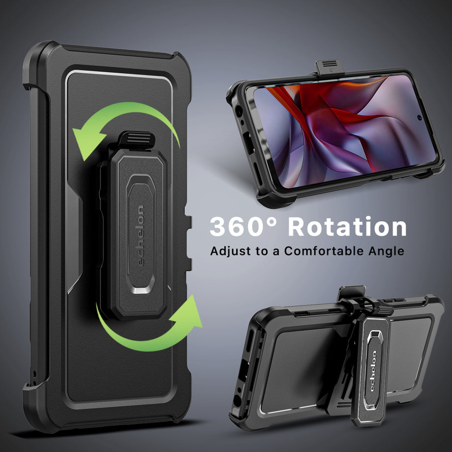 echelon Reflex Series Case with Holster for Motorola Moto G 5G (2026)/Moto G Play (2026) / Moto G 5G (2025) - Black - EMG5G26CSRSKS301-5.jpg