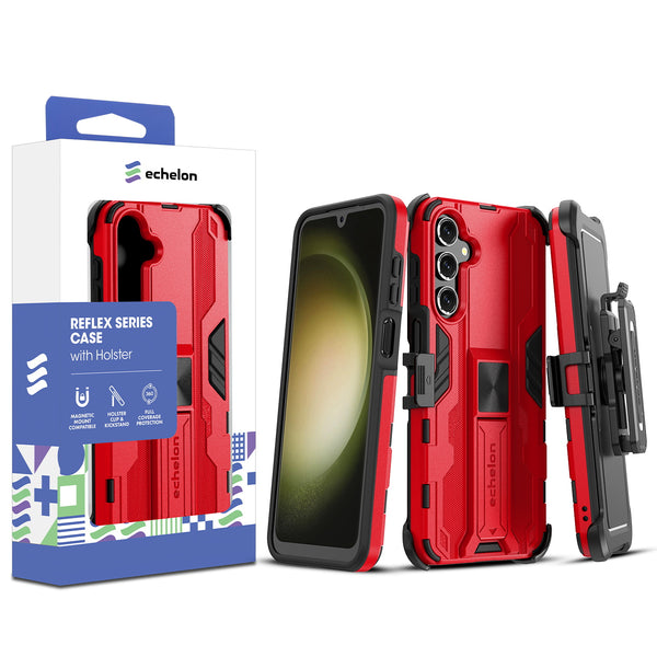 echelon Reflex Series Case with Holster for Samsung Galaxy A16 5G - Red - ESA165GCSRSKS302-1.jpg
